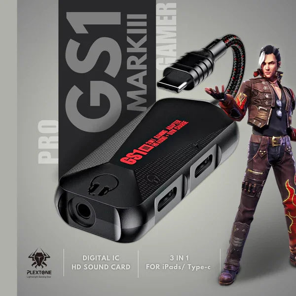 Piva Mark III 3-in-1 Type-C Gaming Splitter – Audio + Charging + Mic